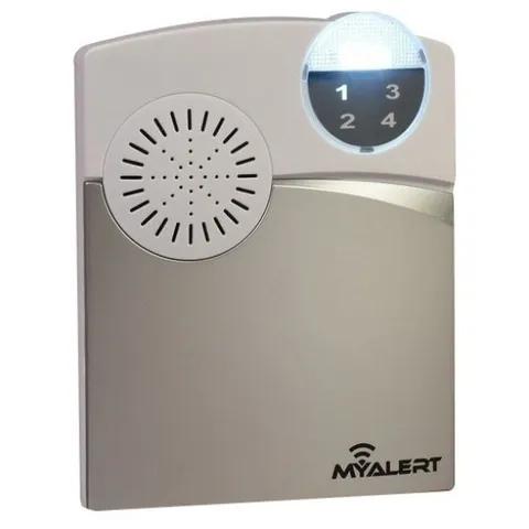 MyAlert WR101 Wireless Receiver 915MHz 4-Zone Driveway Alarm Base Unit Only P9