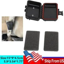 Secret Car Compartment Waterproof Magnetic Stash Box Black Small 1.77" Thickness