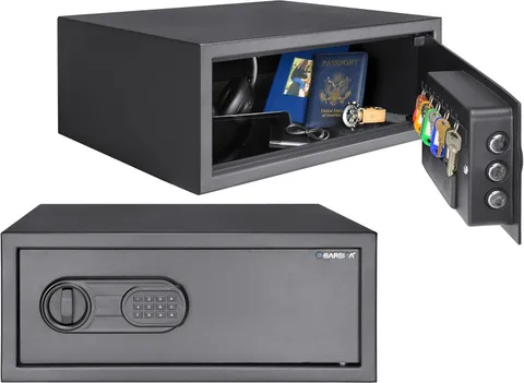 Barska Digital Keypad Safe with LED Light Extra Wide for Laptops