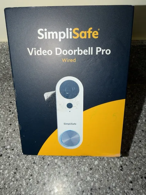 SimpliSafe SSDB3 Pro Wired Video Doorbell Wi-Fi Camera Smart Home Security New