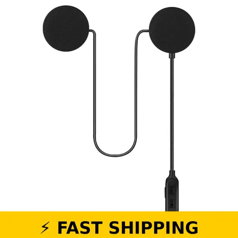 JZAQ Motorcycle Helmet Bluetooth Headset Waterproof 60Hr Play Time