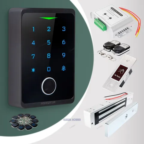 HOMSECUR Weatherproof IP66 APP WIFI Fingerprint PIN Access Control Touch Keypad