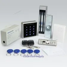 DIY Access Control System Accessories Touchpad Card Reader+Power+DoorBell+Lock