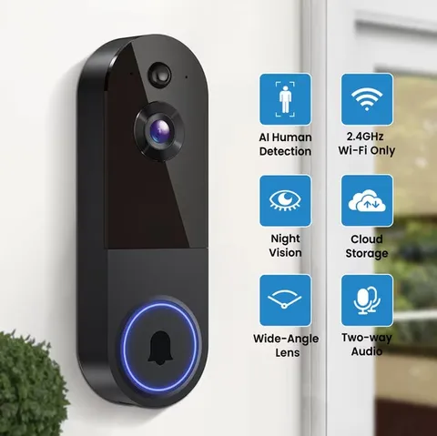 HK EKO T52 Wireless Video Doorbell Camera 1080P WiFi Night Vision 2-Way Audio