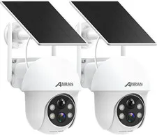 2K Security Camera Wireless Outdoor, Solar Outdoor Camera with 360° View, Smart