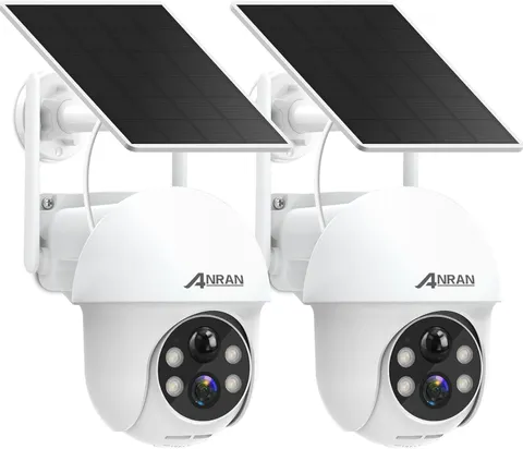 2K Security Camera Wireless Outdoor, Solar Outdoor Camera with 360° View, Smart