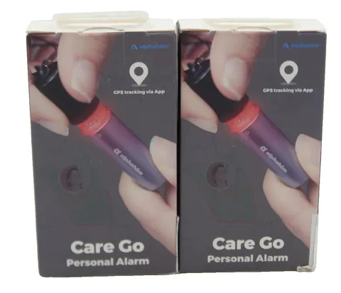 2 X Alphahom® Care Go Smart Personal Alarm With Bluetooth GPS Location Tracking