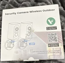 Outdoor Wi-Fi IP Security Camera 2-Pack 1080p Night Vision 2-Way Audio 355°