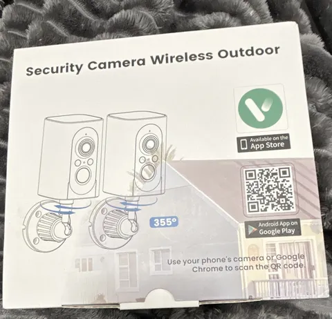 Outdoor Wi-Fi IP Security Camera 2-Pack 1080p Night Vision 2-Way Audio 355°