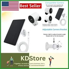 High-Efficiency 4W Solar Panel for SimpliSafe Outdoor Camera Series 2