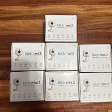 Blink Mini 2 Wired Indoor/Outdoor Smart Security Camera with 1080p HD x7 NEW