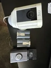Ring spotlight cam and Doorbell