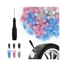 Tire Plug Repair Kit 100PCS For Cars/Trucks - w/ Screwdriver & 3 Sizes
