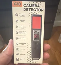 X30 Camera Detector Hidden Camera Detector, SOS, Vibration Alarm, Black USB