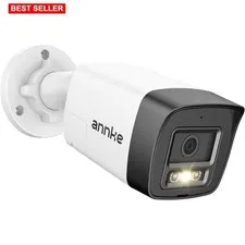 Security Bullet Camera 5MP 123° FOV Waterproof Night Color Vision AI Alerts