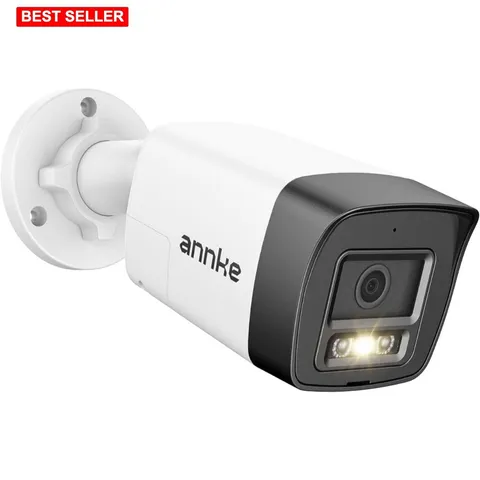 Security Bullet Camera 5MP 123° FOV Waterproof Night Color Vision AI Alerts