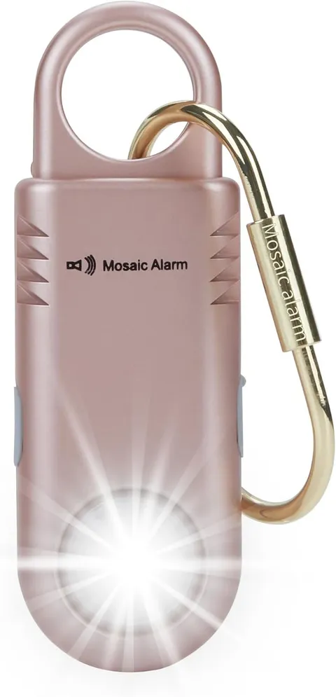 135Db Rechargeable Personal Safety Alarm Ultra-Bright Flashlight, Strobe Light.