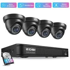 ZOSI 1080P Full HD CCTV 8pcs Security Cameras De Seguridad System H.265+DVR 1TB