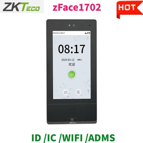 Zkteco zFace1702 7" Facial Fingerprint Intercom ID/IC/WIFI/ADMS Access Control