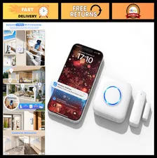 Smart WiFi Motion Detector Kit, App Alerts, PIR Sensor, Doorbell & Door Sensors,