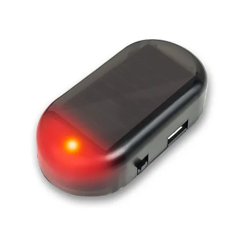 LED Warning Light Fake Solar Power Alarm Lamp Security System Warning Theft Flas