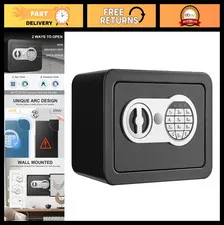 0.23 Cubic Feet Small Safe Box with Electronic Keypad for Kid