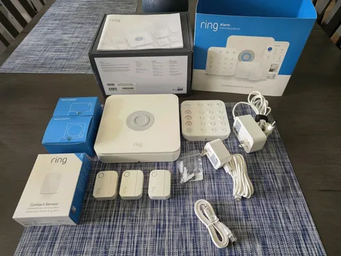 Ring Alarm 5-Piece Security Kit 2nd Gen Home + 2 Pack Contact Seneor