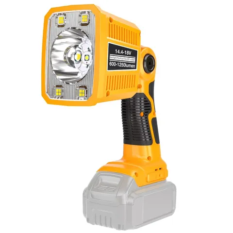 LED Flashlight for Dewalt 20V Max Battery, 1250 Lumens Work Light with USB Ch...