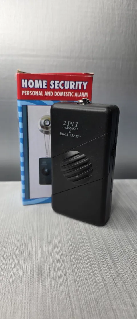2-in-1 Personal Door Alarm 120dB Portable Home Travel Security Chain