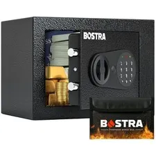 Electronic Home Safe Box with Smart Features - 0.23 Cu Ft