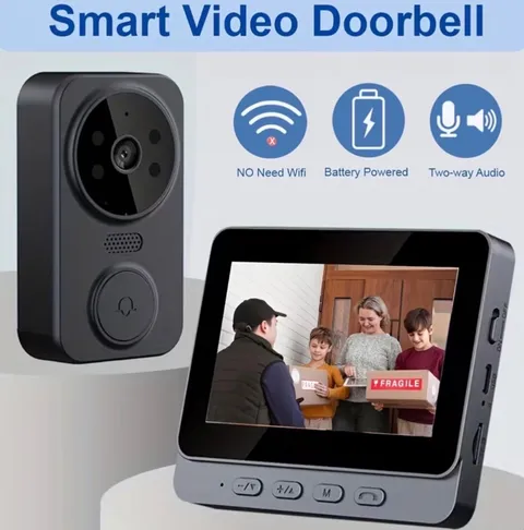 Video Intercom Doorbell - a Smart Visual Intercom System, 4.3” 1080P HD Display