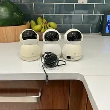 YI Dome Guard 1080p Indoor Security Camera Pan Tilt WiFi Night Vision 3 Pack