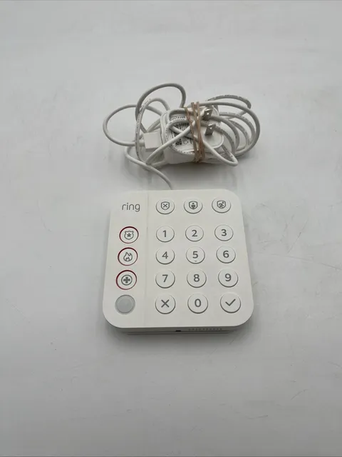 Ring 5AT2S7 (2nd Gen) White 19-Button Home Security System Wireless Alarm Keypad