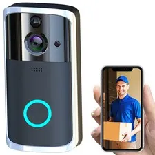 Wireless WiFi Video Doorbell Camera Night Vision 2-Way Audio Smart App Alerts