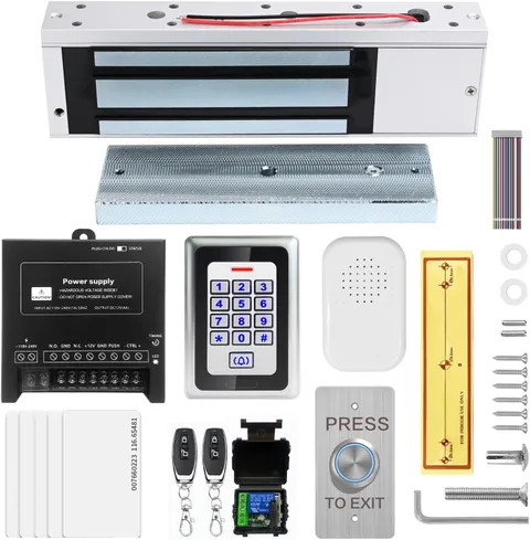 Access Control System Kit with Remote – 1200Lbs Holding Force Fail-Safe Electrom