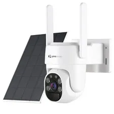 2K Cameras Wireless Outdoor, WiFi6 Solar Outdoor Wireless with 360° Pan & Til...