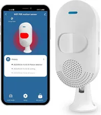 Smart PIR Motion Sensors: Wifi Motion Detector with App Notification Alert, Usb/