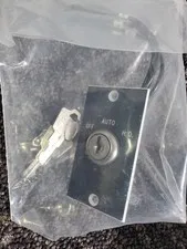 Garage Door / Alarm External Key Switch with 2 Keys and Mounting Plate NEW