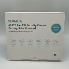 SEHMUA 4G LTE Cellular Solar Security Camera Wireless Outdoor No WiFi