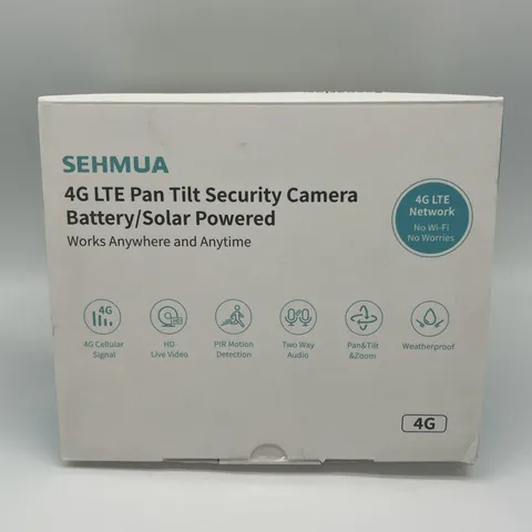 SEHMUA 4G LTE Cellular Solar Security Camera Wireless Outdoor No WiFi