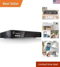 Super HD 1080P 8 Channel Surveillance DVR, No Hard Drive | Hybrid 6-in-1 CCTV...