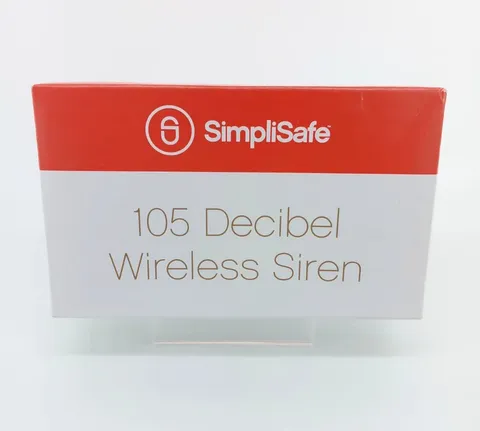 New SimpliSafe 105 Decibel Wireless Siren WS1000 White