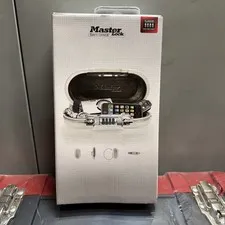 Master Lock Safe Space Portable Lock Box  Combination & Charger Port 5900DWHT