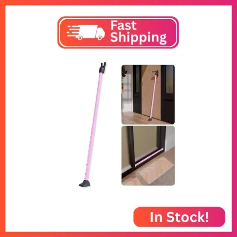 SECURITYMAN 3-in-1 Door Security Bar, Security Door Stoppers & Door Barricade –