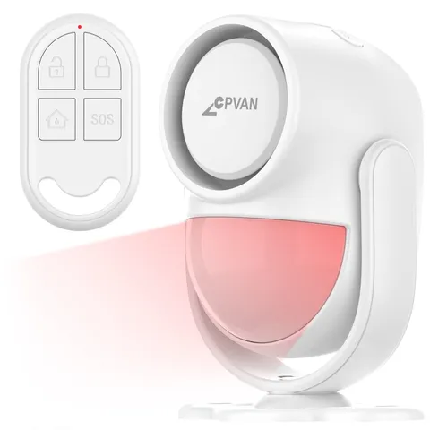 CPVAN 125dB Loud Motion Sensor Alarm with 328ft Remote Control (40ft PIR