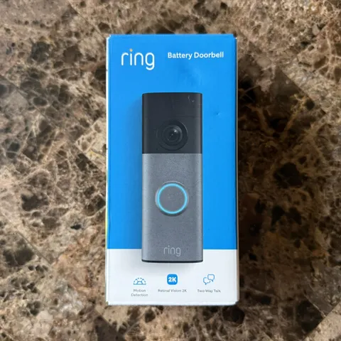 Ring Battery Doorbell 2nd Gen (newest model) 2K Speckled Gray [NEW] [MSRP $100]