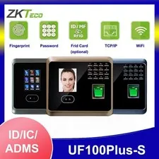 ZKteco UF100Plus-S WiFi TCP/IP Face Fingerprint Access Attendance Time Clock New