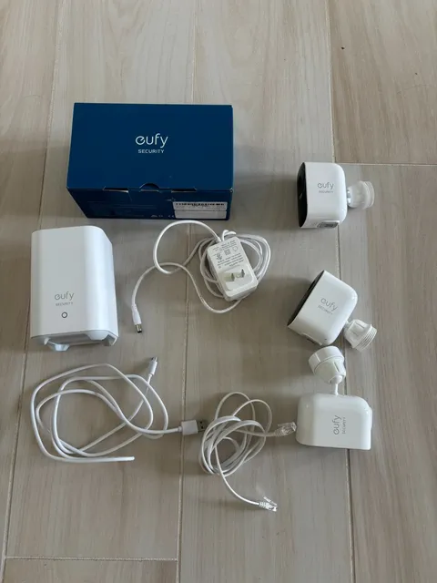 eufy Wireless 2K Outdoor Camera eufyCam 2C Pro 3-Cam Kit with Homebase 2