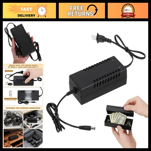 Discreet Fake Charger Plug Container for Hidden Storage & Money Hider Safe Box