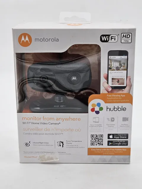 NEW Motorola Home Monitoring Video Camera FOCUS66-B Wi-Fi HD